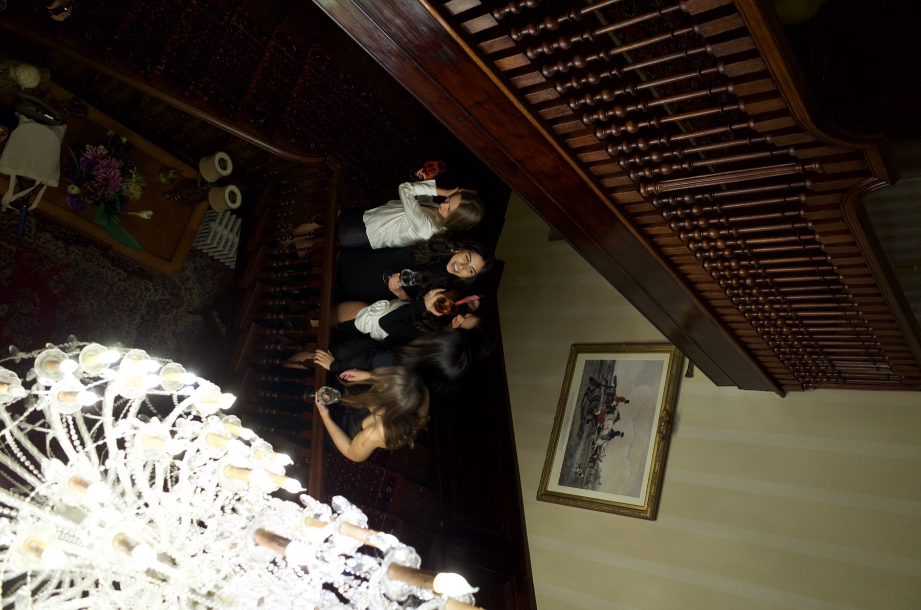 The staircase at Hinwick House